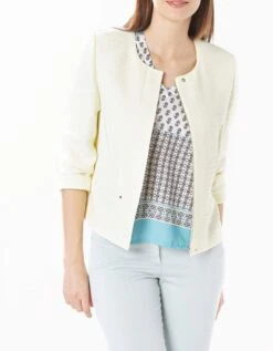 Veste Gaufrée Jaune Pâle -Meilleur Vêtement Magasin image1 18ea2504092