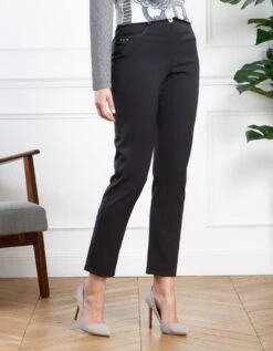 Pantalon Gris Fluide 7/8è