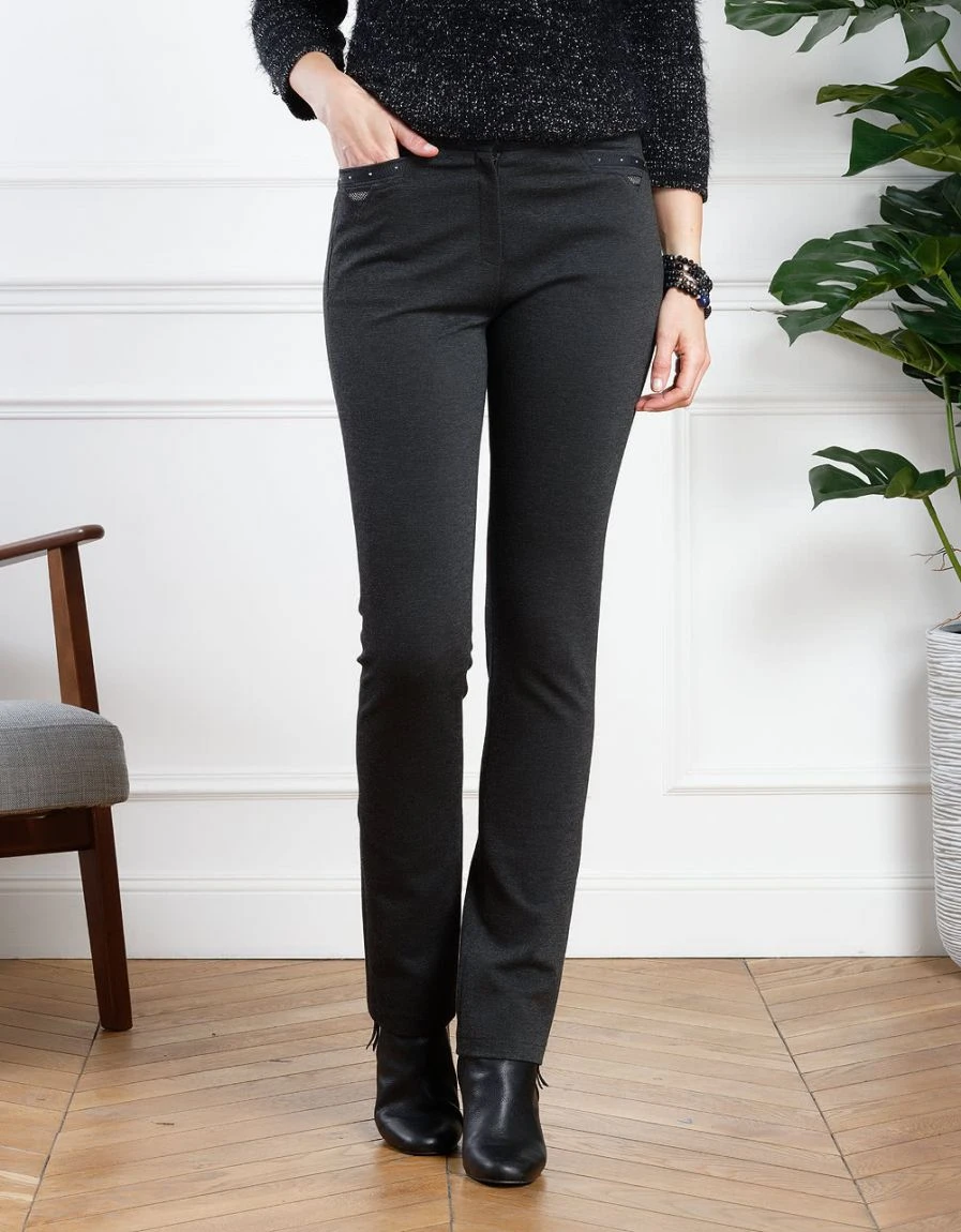 Pantalon Gris Slim 3 Pantalon Gris Slim