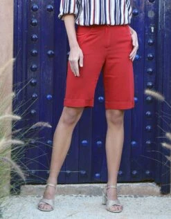 Bermuda Lyocell Rouge
