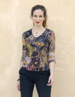 T-shirt Résille Noir