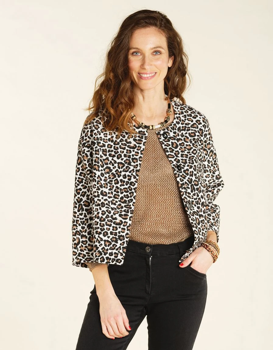 Veste Beige Imprimée 3 Veste Beige Imprimée