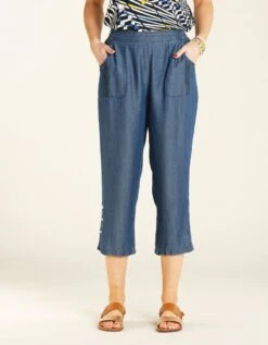 Pantacourt Lyocell Foncé