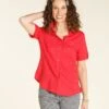 Chemise Lin Coton Rouge -Meilleur Vêtement Magasin image1 20eb4428010