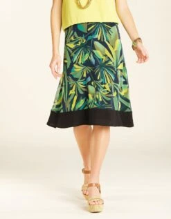 Jupe évasée Imprimée