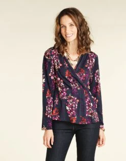 Top Cache Coeur Violet