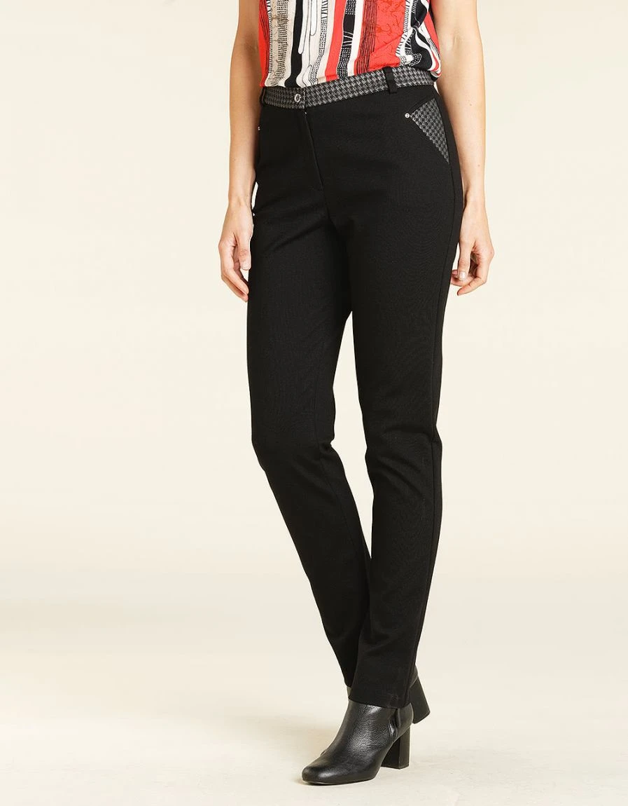 Pantalon Noir Chevrons 3 Pantalon Noir Chevrons