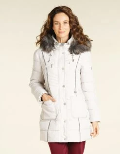 Doudoune Longue écru