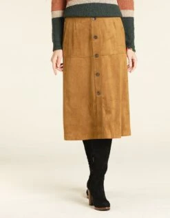 Jupe Camel Aspect Daim