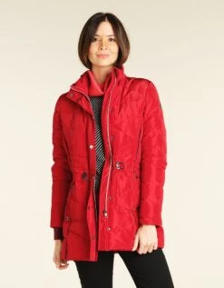 Parka Longue Rouge Vif