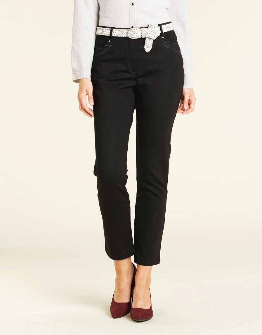 Pantalon Milano Noir 7/8e 3 Pantalon Milano Noir 7/8e
