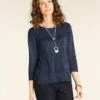 Pull Tunique Bleu Marine -Meilleur Vêtement Magasin image1 20hc0550021