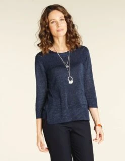 Pull Tunique Bleu Marine