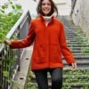 Manteau Laine Orange