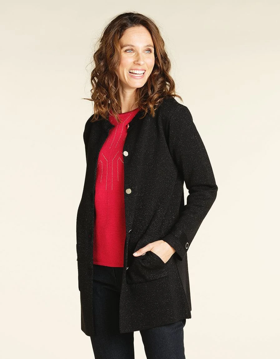 Gilet Long Chic Noir 3 Gilet Long Chic Noir