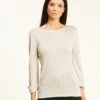 Pull Fin Beige Brillant -Meilleur Vêtement Magasin image1 20hc0626066