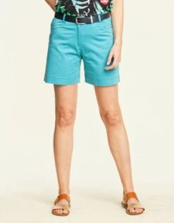 Short Coton Bleu Lagon