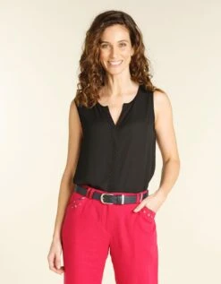 Top Noir Bi-matière