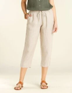 Pantacourt 100% LIN Beige