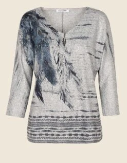 Pull Long Gris