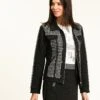 Veste Chic Jacquard Noir
