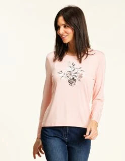 T-shirt Viscose Rose
