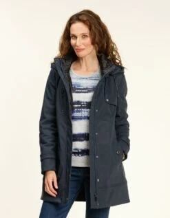 Parka Longue Bleu Marine