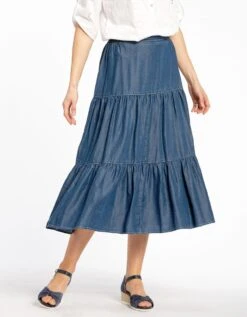 Jupe Longue à Volants