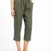 Pantalon 7/8ème Lin Kaki -Meilleur Vêtement Magasin image1 22ed0194057