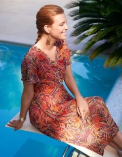 Robe En Voile Marron