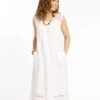 Robe 100% Lin Blanche 2 Robe 100% Lin Blanche -Meilleur Vêtement Magasin image1 22ed0255015
