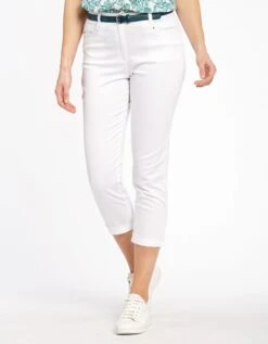 Pantacourt Stretch Blanc