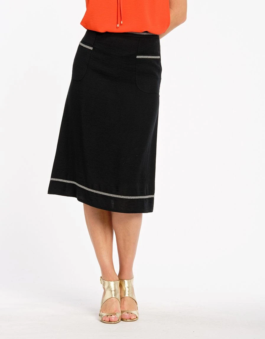 Jupe Noire Droite Chic 3 Jupe Noire Droite Chic