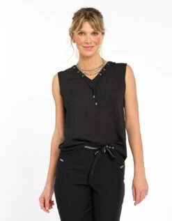 Débardeur élegant Noir