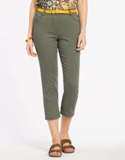 Pantacourt Kaki Stretch