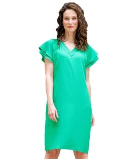 Robe Habillée Vert Vif