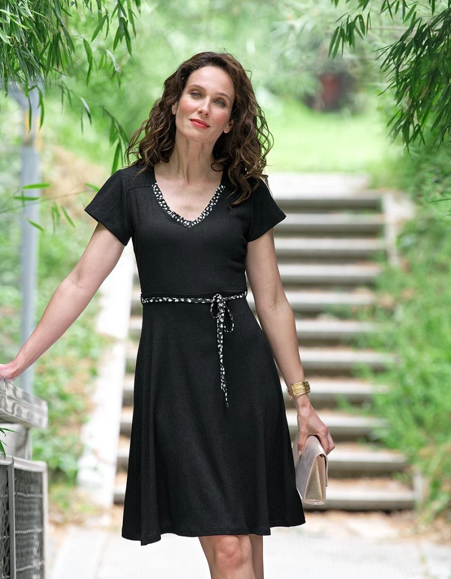 Robe évasée Noire 3 Robe évasée Noire