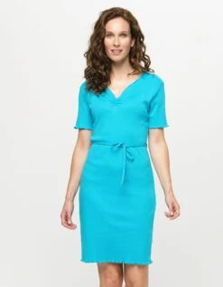 Robe Turquoise 100% Coton