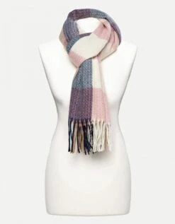 Echarpe Carreaux Rose