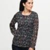 Blouse Plissée Noir Doré 1 Blouse Plissée Noir Doré -Meilleur Vêtement Magasin image1 22hd2154020