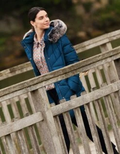 Doudoune Mi-longue Bleu