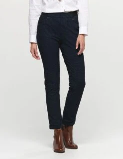 Jegging 7/8e Noir Et Bleu