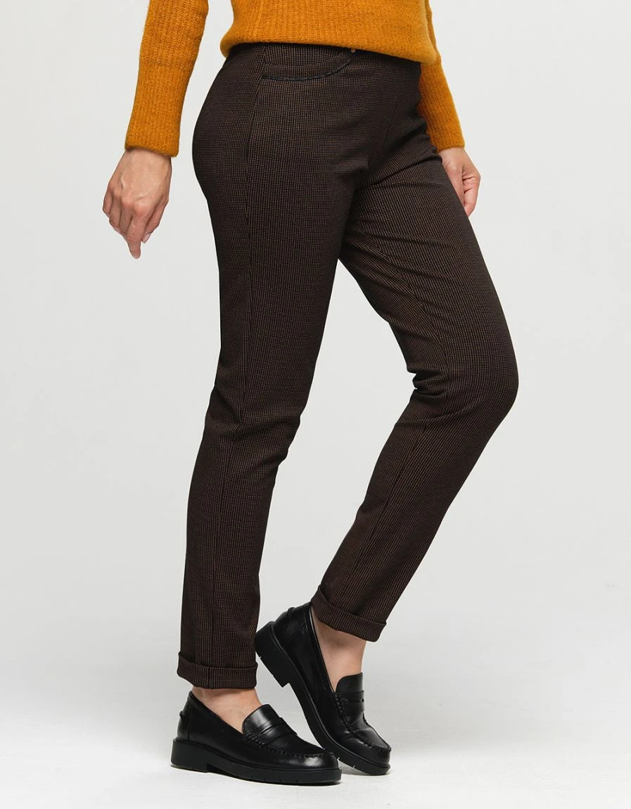 Jegging 7/8e Noir Et Ocre 3 Jegging 7/8e Noir Et Ocre