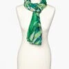 Foulard Vert Imprimé -Meilleur Vêtement Magasin image1 23ec9037050
