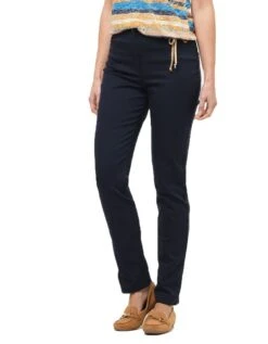 Pantalon Bleu Slim Coton