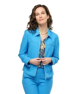 Veste Chic Bleu Azur