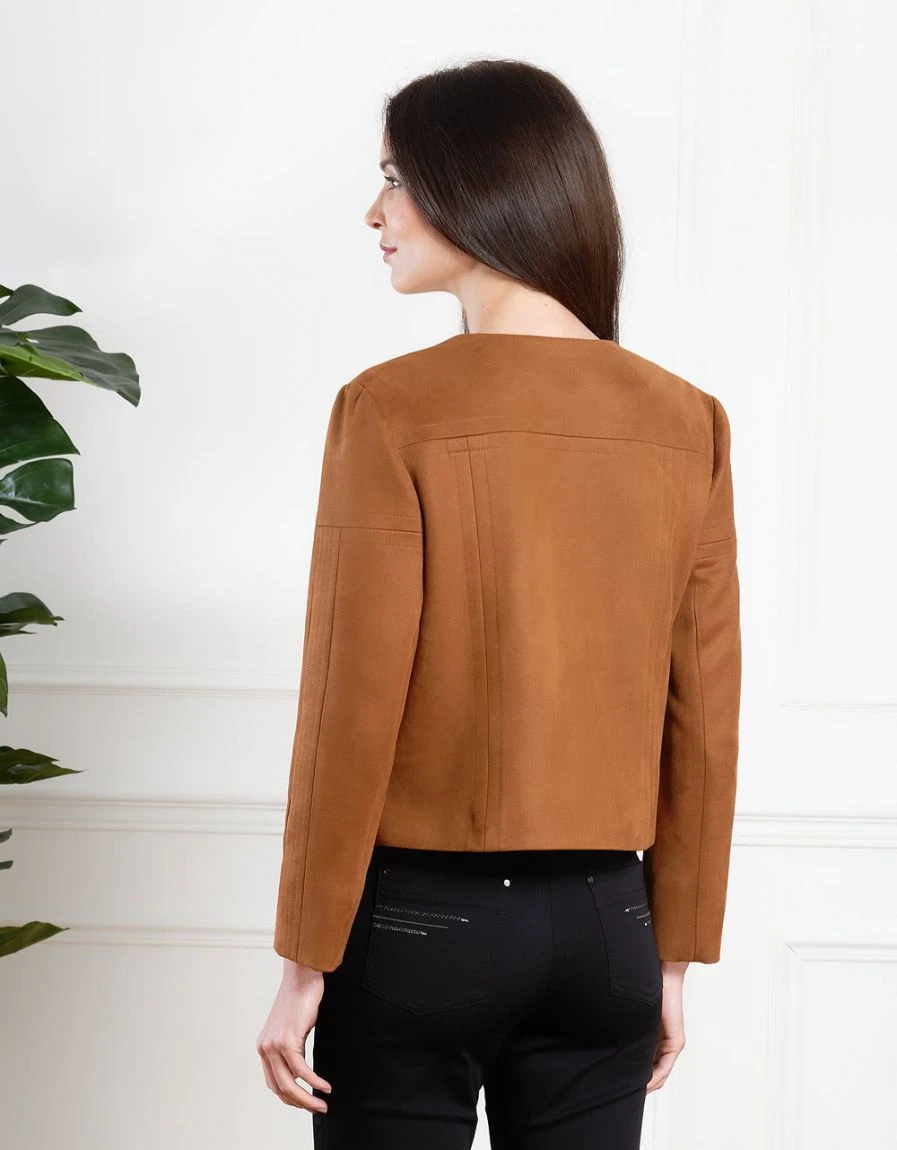 Veste Camel En Suedine 4 Veste Camel En Suedine – Image 2