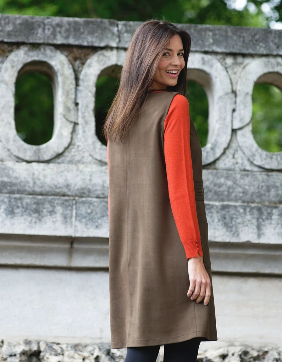 Robe Kaki En Suédine 4 Robe Kaki En Suédine – Image 2