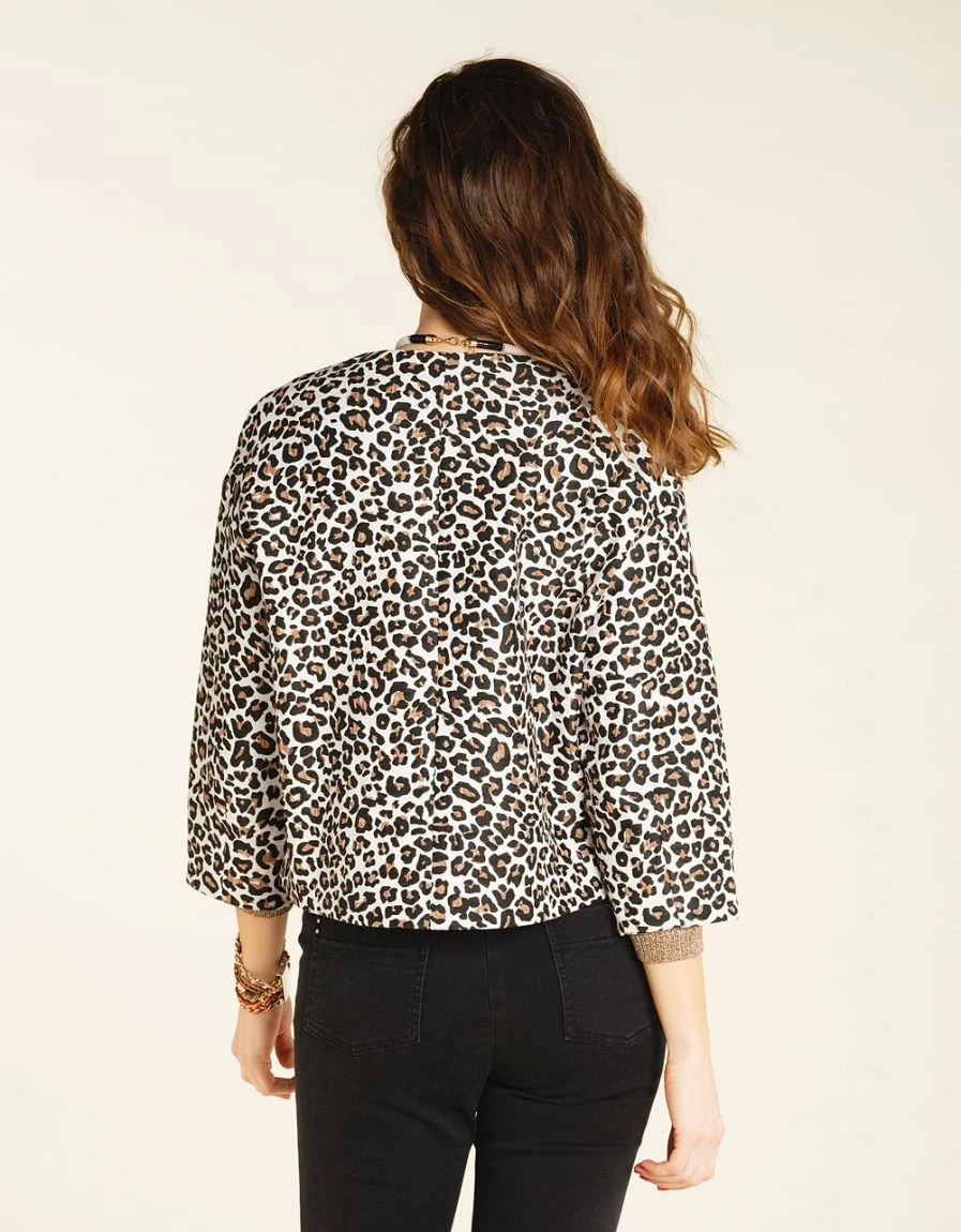 Veste Beige Imprimée 4 Veste Beige Imprimée – Image 2