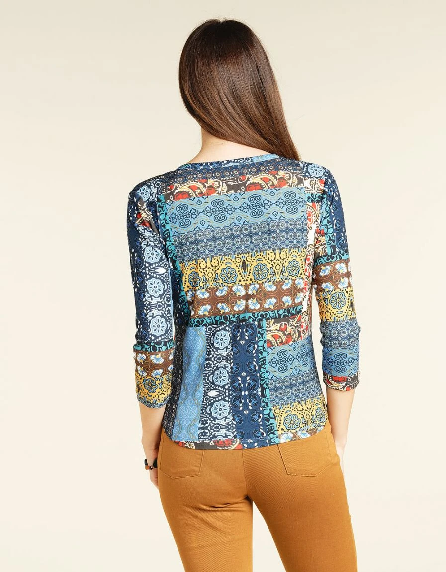 Top Imprimé Bleu 4 Top Imprimé Bleu – Image 2